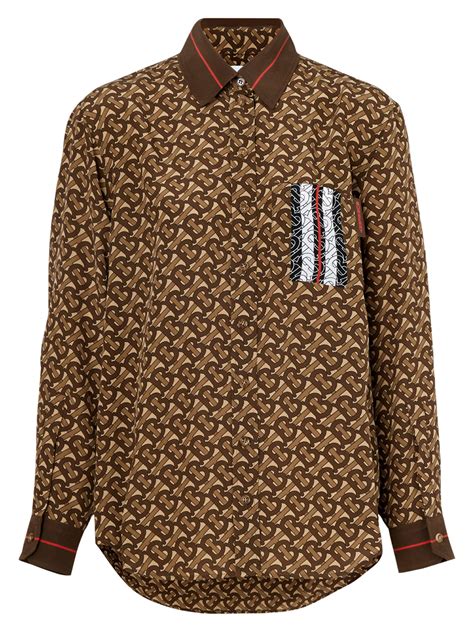 burberry print shirt mens